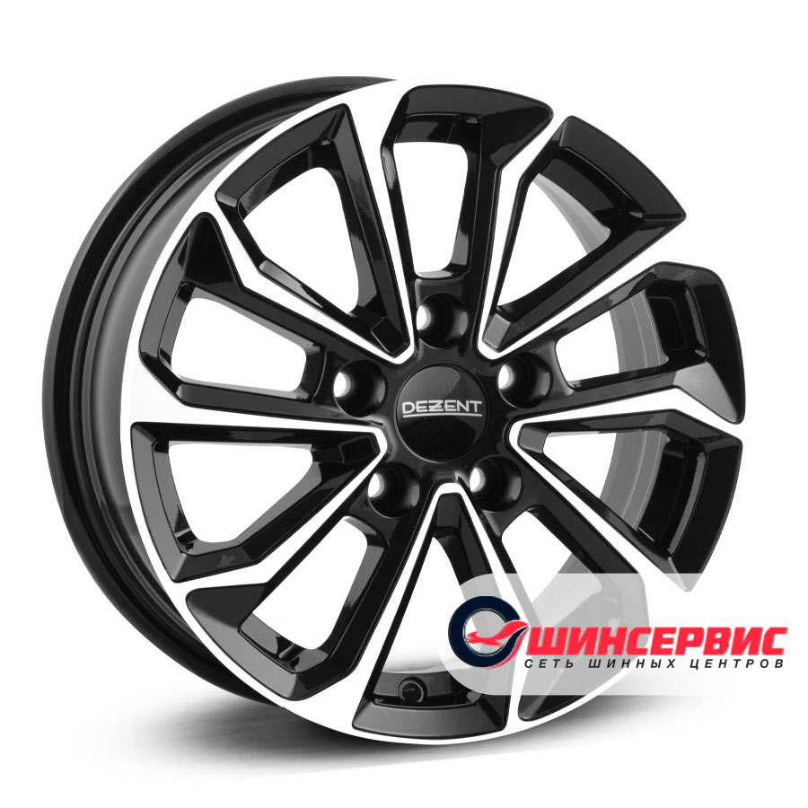 dezent r18 / 7.5j pcd 5x115 ет 42 цо 70.2 ks black polished Черный