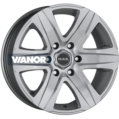 8x18/6x130 et53 d84,1 stone 6 silver