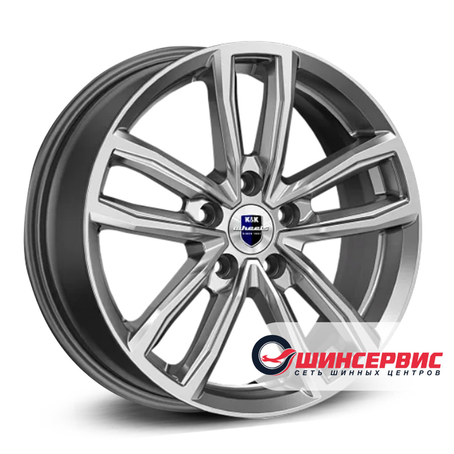 кик r17 / 6.5j pcd 5x139.7 ет 40 цо 98.1 каланг Антрацитовый