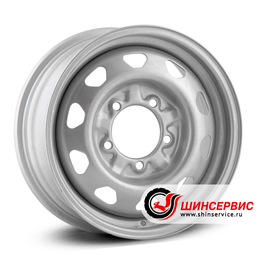тзск r16 / 6.5j pcd 5x139.7 ет 40 цо 108.5 uaz 31622 patriot Серебристый