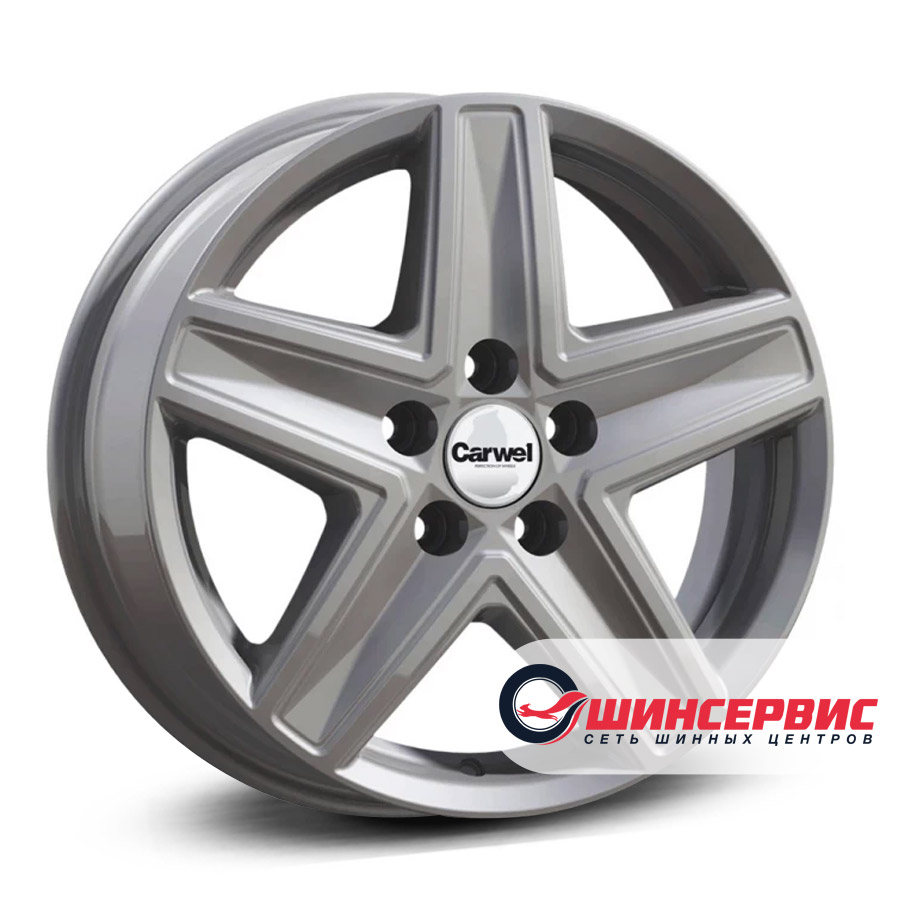 carwel r16 / 6.5j pcd 5x130 ет 55 цо 78.1 витим Серебристый
