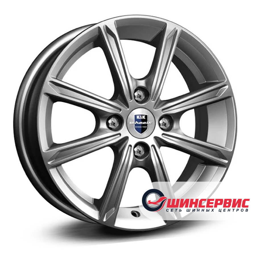 кик r14 / 5j pcd 4x100 ет 43 цо 60.1 флэш-оригинал Антрацитовый