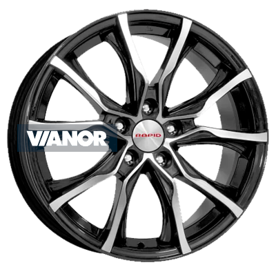 7,5x17/5x105 et38 d56,6 твист (кс697м) алмаз черный