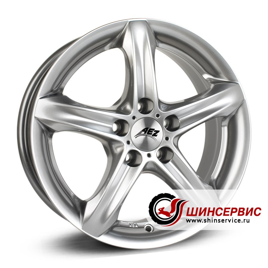 aez r17 / 7.5j pcd 5x120 ет 46 цо 72.6 yacht Серебристый