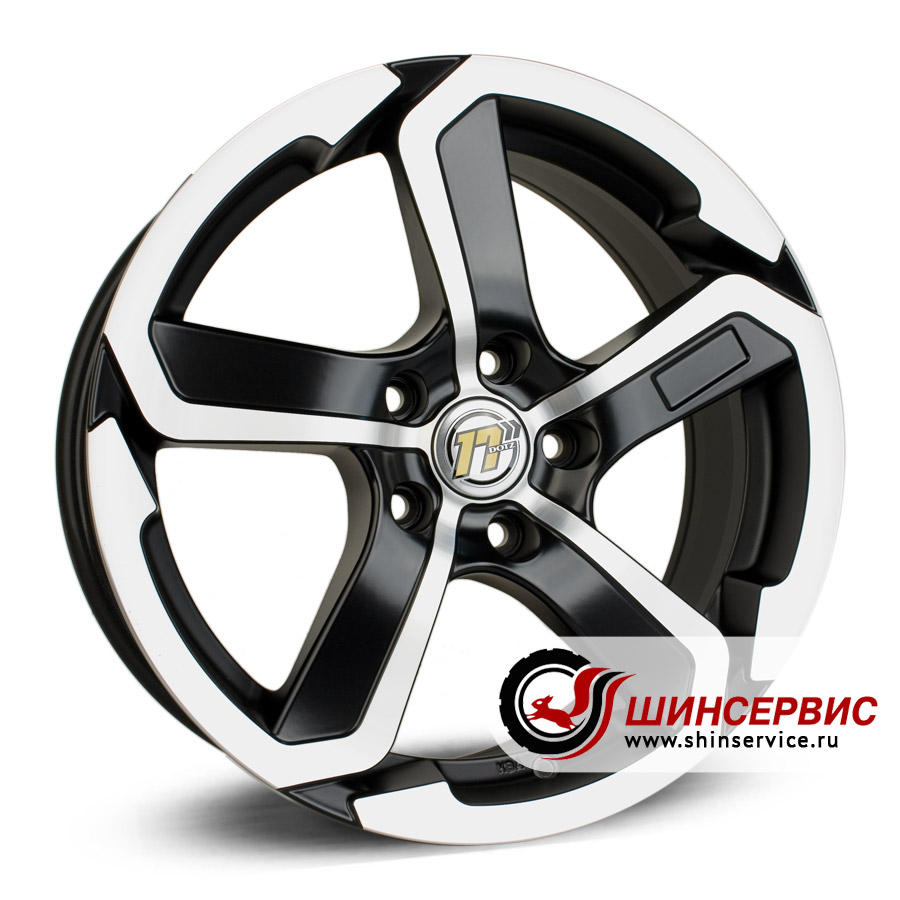 dotz r19 / 9.5j pcd 5x112 ет 27 цо 70.1 hanzo Черный