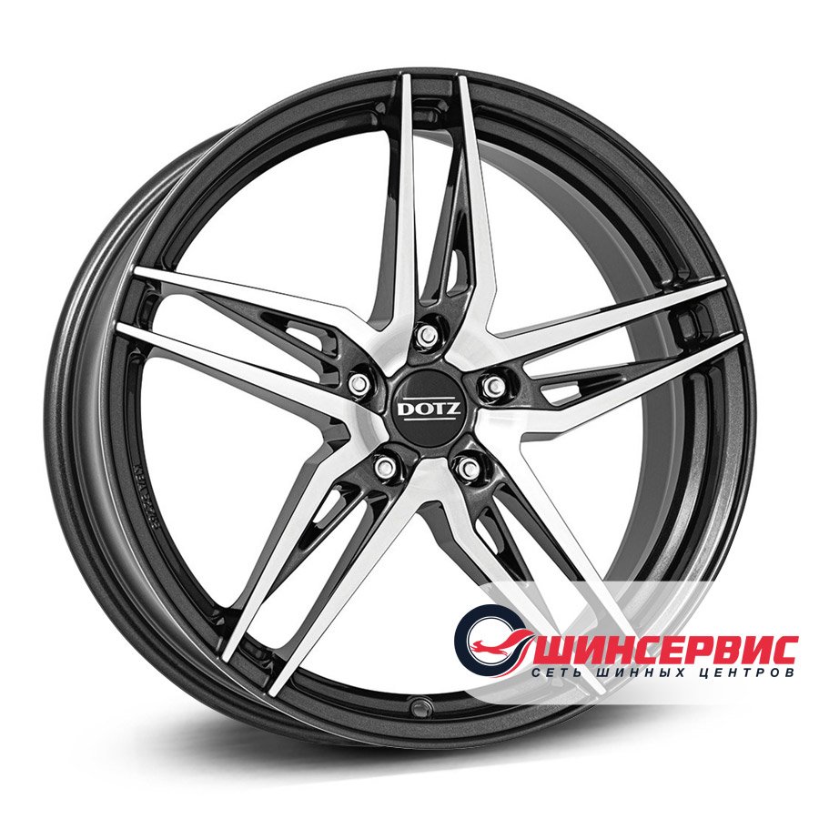 dotz r17 / 7.5j pcd 5x112 ет 40 цо 70.1 interlagos dark Антрацитовый