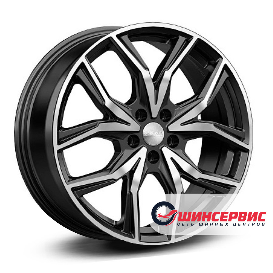 скад r19 / 8j pcd 5x114.3 ет 40 цо 64.1 арика Черный
