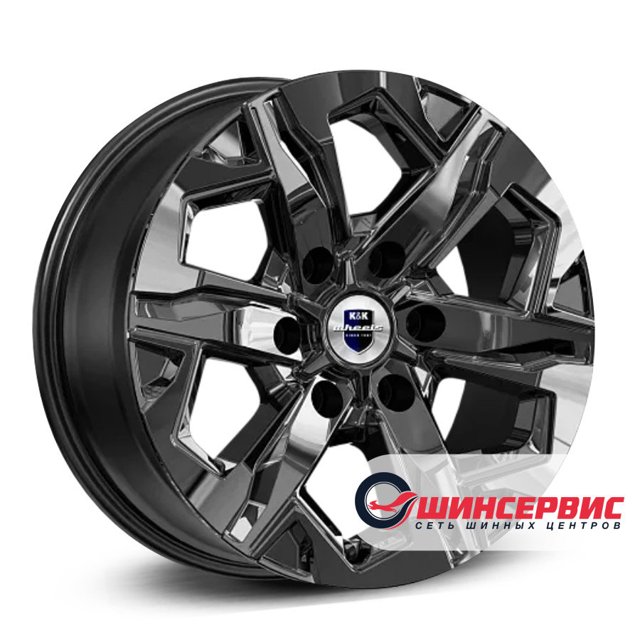 кик r17 / 7.5j pcd 6x139.7 ет 42 цо 75.1 тейт Темно