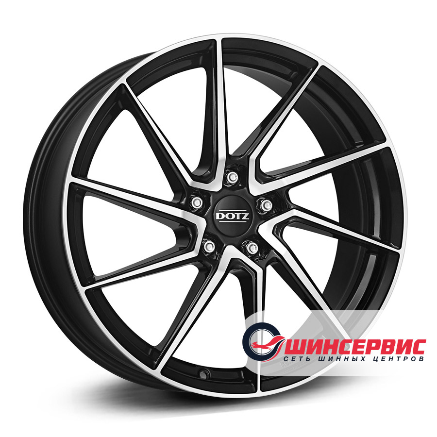 dotz r17 / 7.5j pcd 5x114.3 ет 48 цо 71.6 spa dark Черный