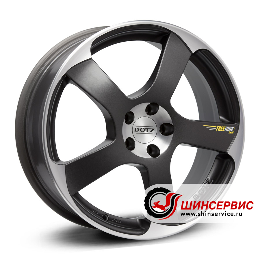dotz r18 / 7.5j pcd 5x112 ет 38 цо 70.1 freeride peak Графитовый