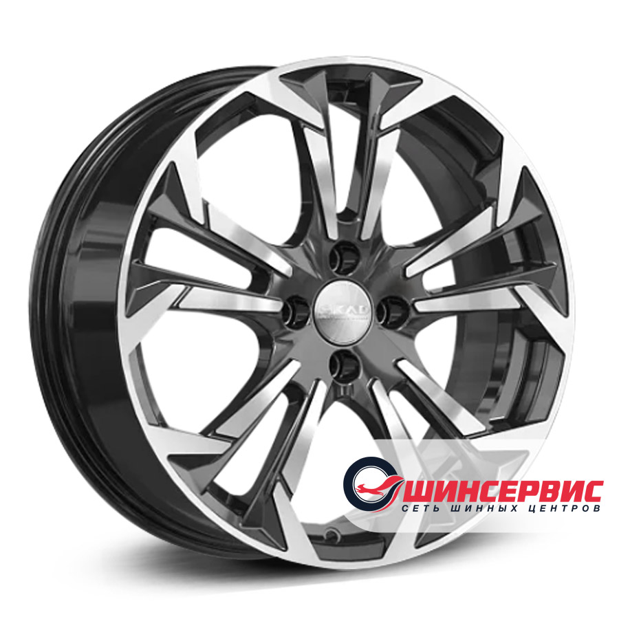 скад r17 / 7j pcd 4x98 ет 35 цо 58.6 дунай Черный