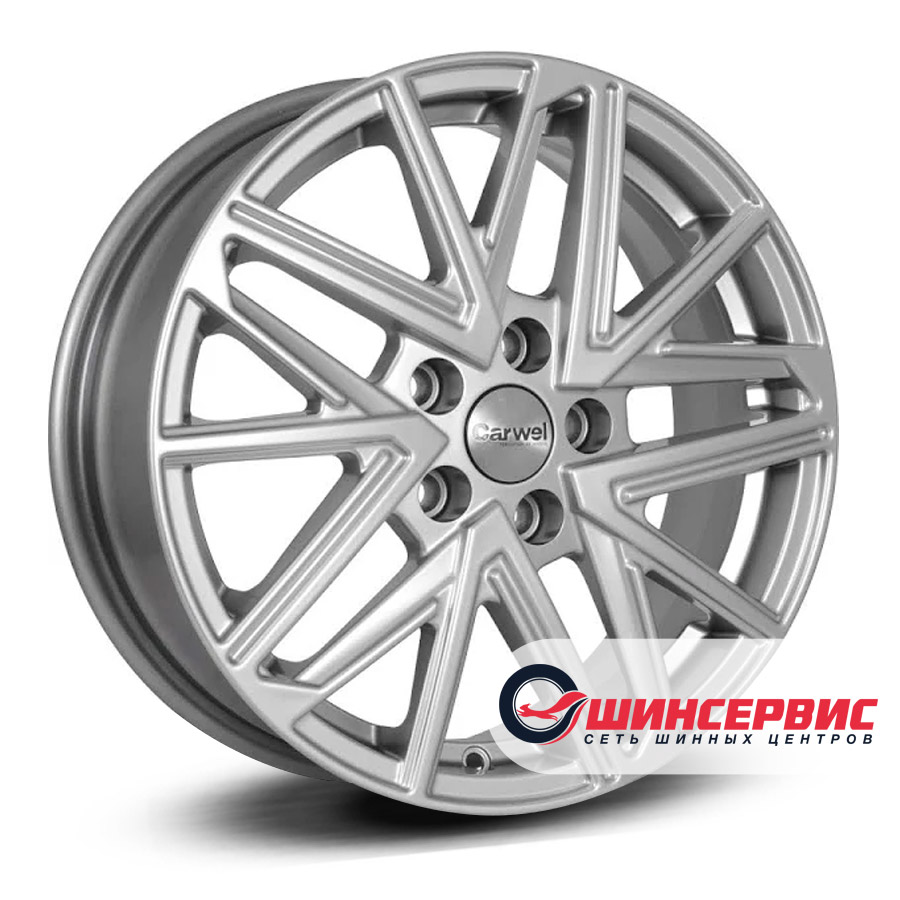 carwel r16 / 6j pcd 5x110 ет 38 цо 65.1 галилео Серебристый