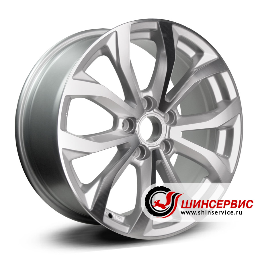 replica h r17 / 7.5j pcd 5x112 ет 28 цо 66.5 au71h Серебристый