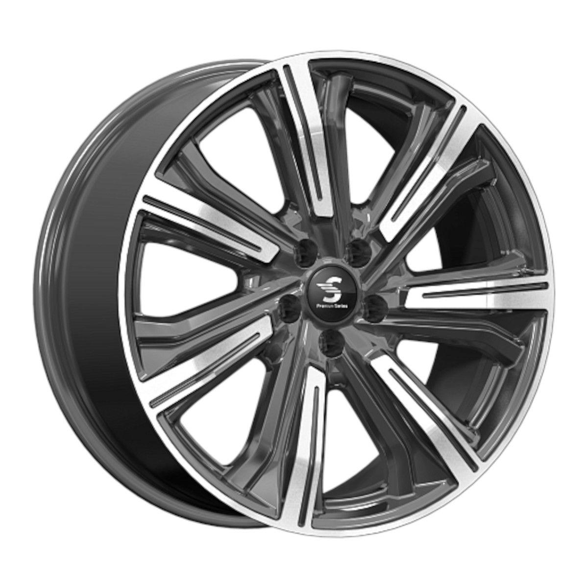 кик  premium kleemann (кр1067)  8,5\r20 5*108 et45  d63,35  diamond black gris  [82087]