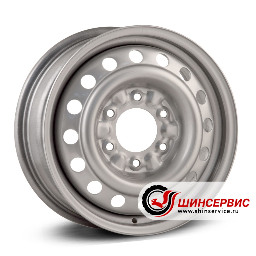 trebl r16 / 6.5j pcd 6x139.7 ет 56 цо 92.5 9207 Серебристый