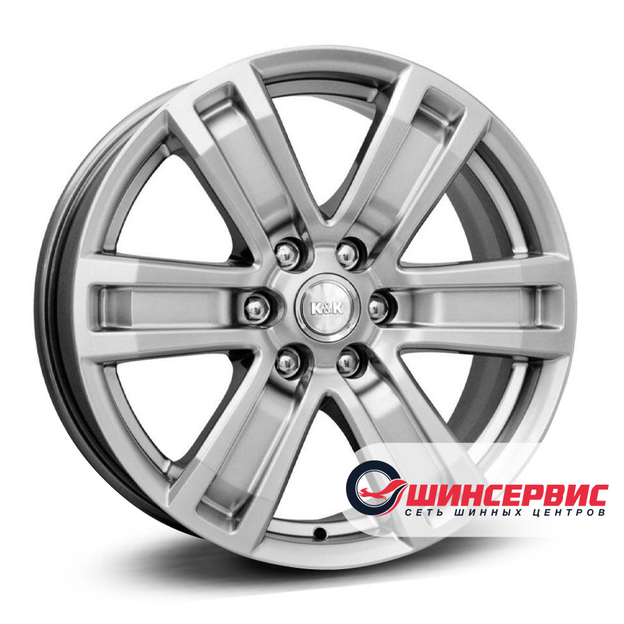 кик r16 / 7j pcd 6x139.7 ет 15 цо 106.1 r7 рольф Серебристый