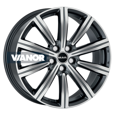 8,5x20/5x112 et28 d66,45 birmingham gunmetal mirror face