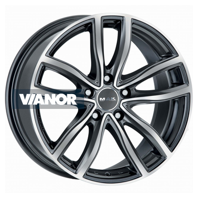 8x19/5x112 et30 d66,45 sarthe gunmetal mirror face