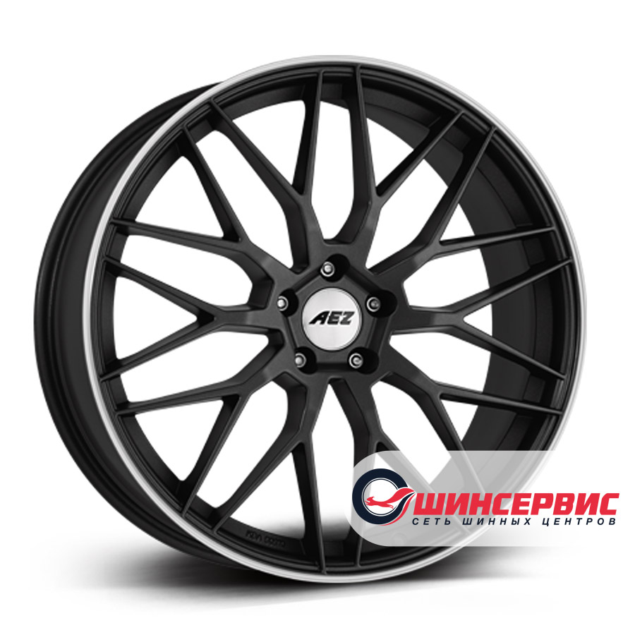 aez r19 / 9j pcd 5x112 ет 20 цо 66.6 crest dark Антрацитовый
