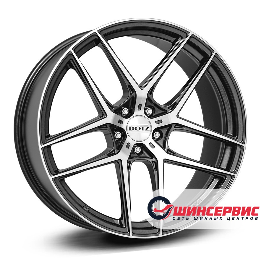 dotz r19 / 8j pcd 5x114.3 ет 45 цо 71.6 lagunaseca dark Антрацитовый