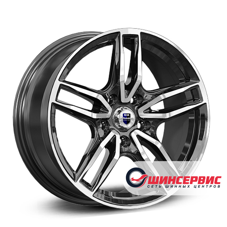 кик r17 / 8j pcd 5x114.3 ет 43 цо 67.1 бартон Черный