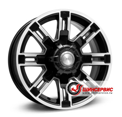 кик r16 / 7.5j pcd 6x139.7 ет 30 цо 100.1 полюс Черный