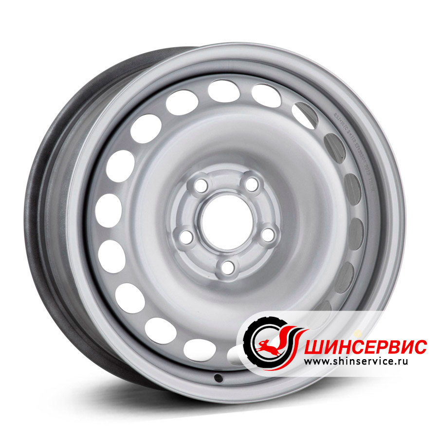 alcar stahlrad (kfz) r15 / 6j pcd 5x130 ет 75 цо 84.1 8555 Серебристый