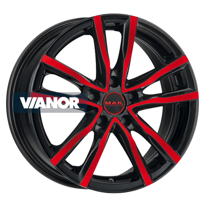 7x17/5x114,3 et40 d76 milano black red face