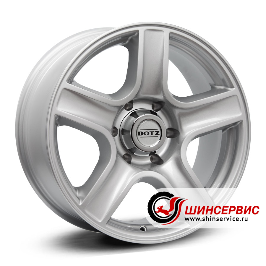 dotz r16 / 8j pcd 6x139.7 цо 110 hammada Серебристый