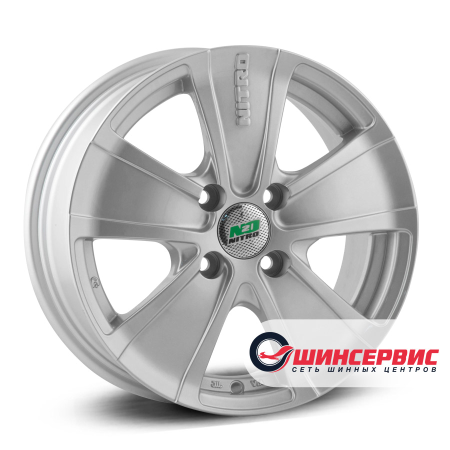n2o r14 / 6j pcd 4x100 ет 43 цо 60.1 y739 Серебристый