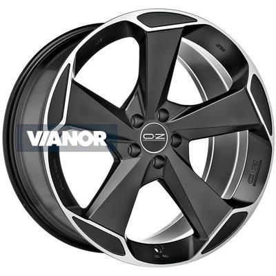 9,5x20/5x112 et52 d79 aspen hlt matt black + diamond cut