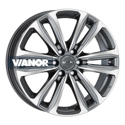 8x18/6x130 et53 d84,1 safari 6 gunmetal mirror face