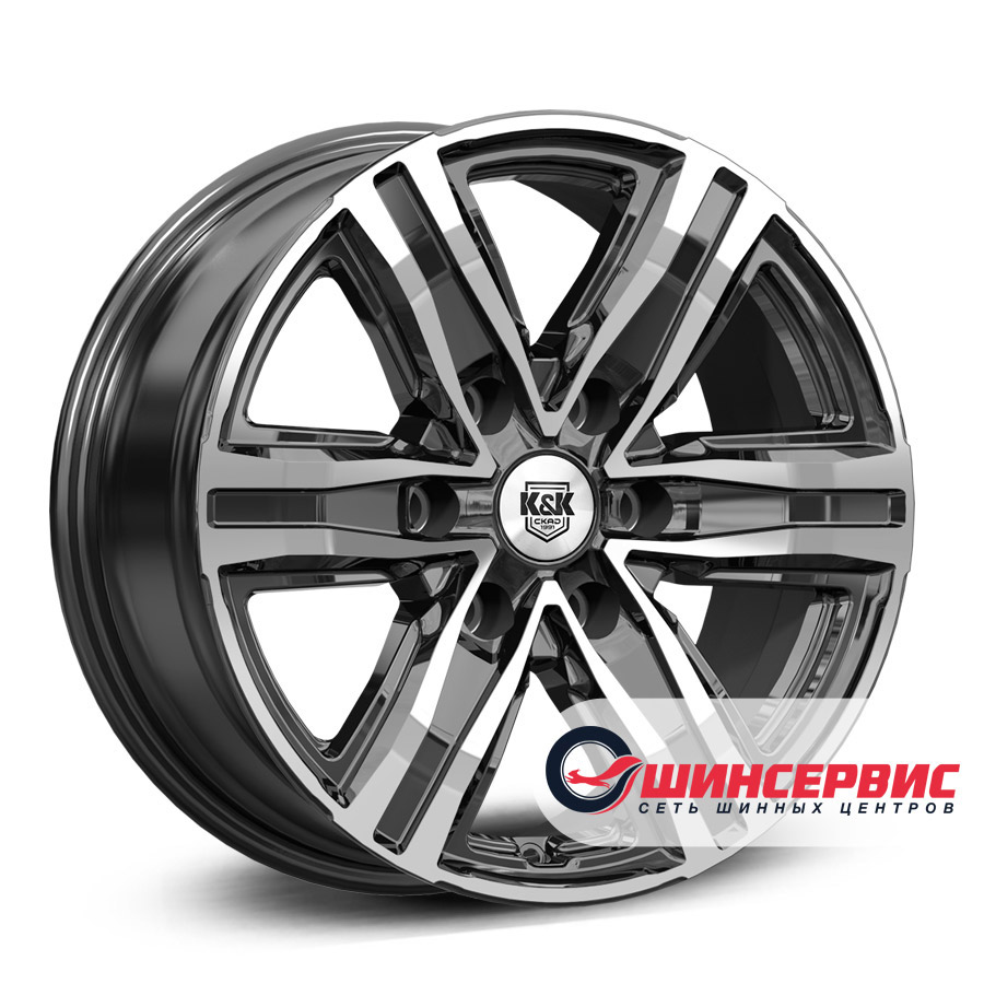 кик r17 / 7.5j pcd 6x139.7 ет 25 цо 77.9 r8 Черный
