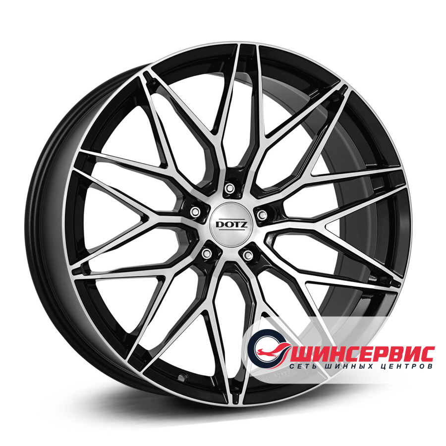 dotz r19 / 9.5j pcd 5x112 ет 35 цо 70.1 suzuka dark Черный
