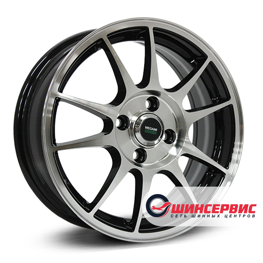 megami r14 / 6j pcd 4x100 ет 43 цо 60.1 mgm-5 Антрацитовый