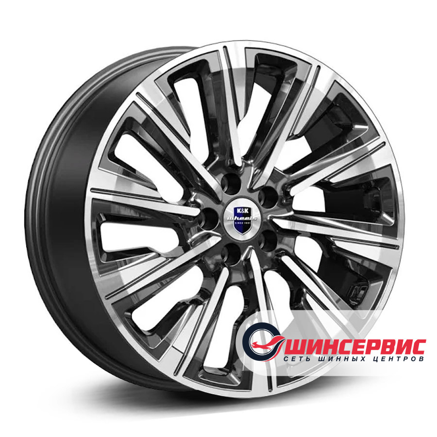 кик r19 / 7.5j pcd 5x115 ет 43 цо 70.2 галего Черный