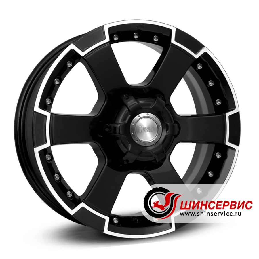 кик r16 / 7j pcd 6x139.7 ет 30 цо 106.1 m56 Черный