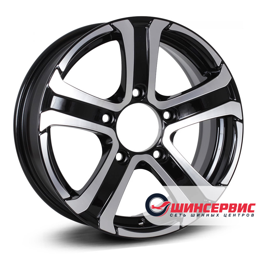 carwel r16 / 6j pcd 5x139.7 ет 40 цо 98 кастор Черный