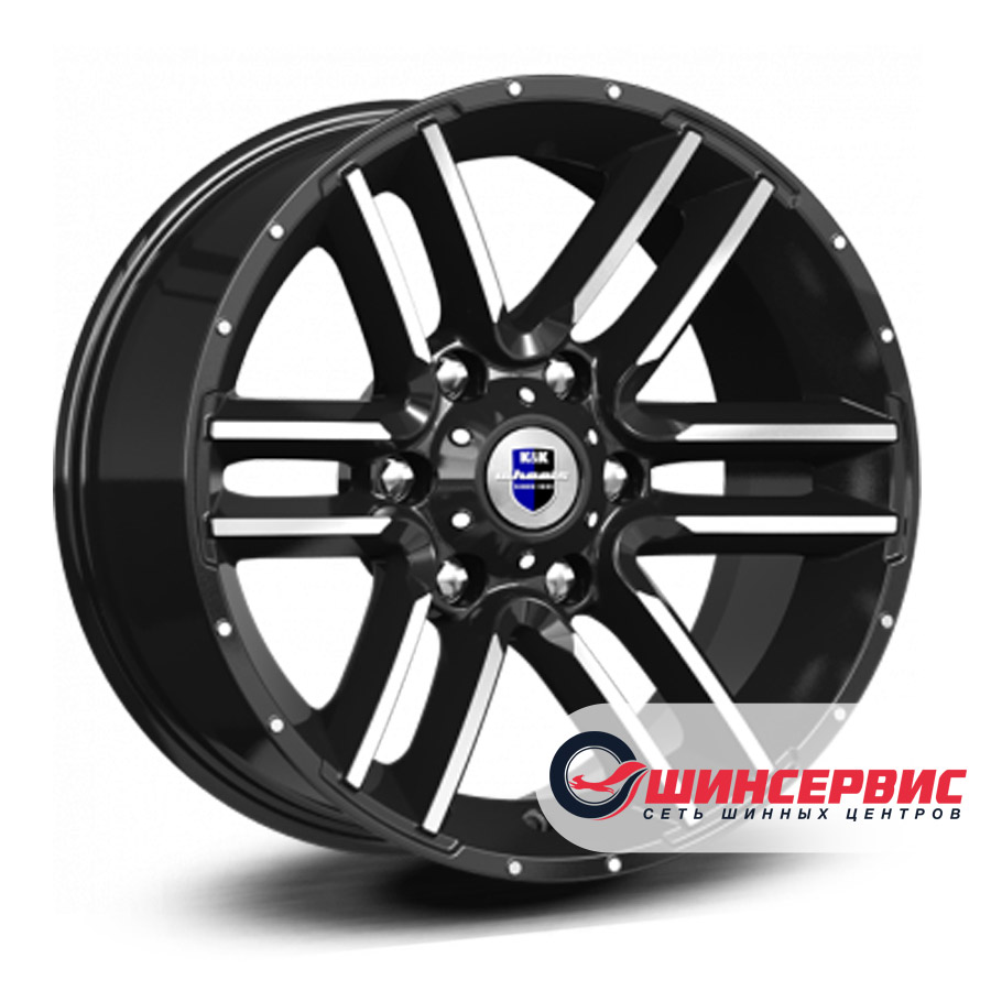 кик r17 / 8j pcd 6x139.7 цо 106.1 алгама Черный